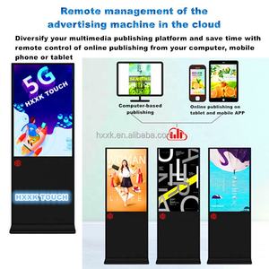 32-55inch trong nhà tương tác màn hình cảm ứng <span class=keywords><strong>LCD</strong></span> quảng cáo hiển thị IP65 tự động media player kỹ thuật số Totem <span class=keywords><strong>video</strong></span> tầng đứng kiosk - Product Image 5