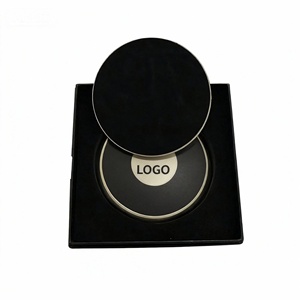 Posavasos <span class=keywords><strong>de</strong></span> Metal Personalizados OEM ODM, Posavasos Dorados Cepillados, Etiqueta con Emblema, <span class=keywords><strong>Compra</strong></span> al por Mayor, Fabricante y Proveedor Chino, Envío Rápido - Product Image 1