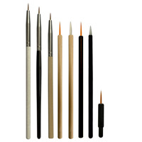 Ensemble d'applicateurs de maquillage jetables avec pinceau mascara, baguette brillante à lèvres, pinceau eye-liner et pinceau blush