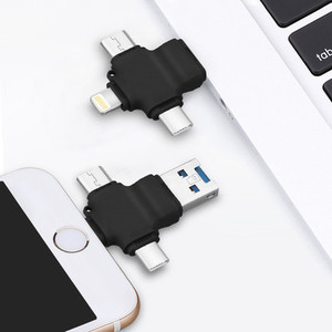 Chiavetta USB 2.0 4 in 1 Multi OTG Tipo C per Cellulari <span class=keywords><strong>Apple</strong></span> e Android, Memoria Flash da 16GB 32GB 64GB 128GB - Product Image 3