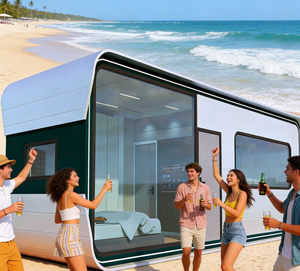 Cabaña Premium Resistente con Amplias Ventanas Panorámicas para Complejos Turísticos de Montaña y Hoteles de Playa - Product Image 3