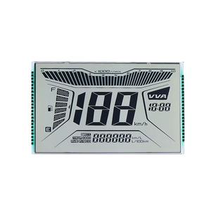 Rapport de contraste élevé HTN négatif 4.5V Monochrome compteur de vitesse personnalisé Segment écran LCD 122x69mm pour motos - Product Image 1