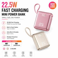 Mini batterie externe portable 22,5 W PD à double vitesse de charge 10000 mAh avec logo personnalisé – Cadeau