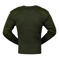 Pull de sécurité en tricot pour homme, col rond et col en V, pull de combat