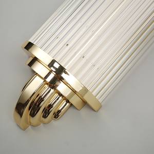 Lámpara de Pared Decorativa de Cristal Artístico PM American Creative para Sala de Estar, Dormitorio, Villa, Iluminación de Pared de Cristal con Ondas, Moderna, Sencilla y de Lujo - Product Image 4