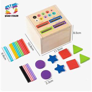2025 Mới Montessori Gậy Gỗ Xúc Xắc Trò Chơi-Vui Vẻ Gia Đình Trò Chơi Hội Đồng Quản Trị Với Màu Gậy Cho Trẻ em' Giáo Dục W12f271 - Product Image 3