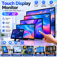 Factory 15 17 Inch 1024*768 HD VGA BNC Capacitance USB Touch Screen Metal TFT Open Frame Embedded Industrial LCD Monitor