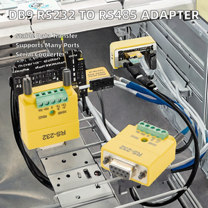 อะแดปเตอร์เชื่อมต่อแบบอนุกรมสำหรับเครือข่ายอุตสาหกรรม DB9 ตัวเมีย RS232 เป็น RS485 RS422 ขั้วต่อทองแดง ตัวเรือน ABS บล็อกเทอร์มินัล 9P - Product Image 2