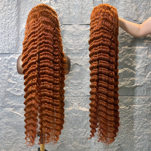 باروكات شعر بشري برازيلي بتموجات عميقة مع دانتيل شفاف عالي الدقة بالجملة، مقاس 13×4 و13×6 - Product Image 1