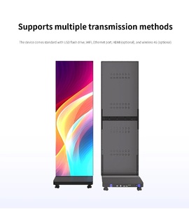 Afficheur numérique LED <span class=keywords><strong>ZENTEC</strong></span> P2.5 ultra fin sur pied avec un rapport 16:9 pour la publicité intérieure dans les hôtels, les aéroports et les salons - Product Image 4