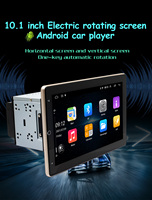 Henaml2DIN Stereo mobil Android, Stereo Multimedia mobil Android 10.1 inci layar IPS dapat diputar otomatis Wifi GPS tanpa kabel