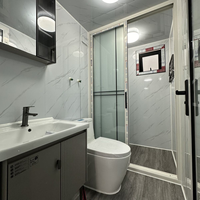 Maison conteneur extensible de luxe moderne, cabane modulaire en verre, préfabriquée, 2 ou 3 chambres, maison mobile, villa préfabriquée portable