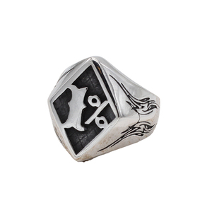 Anillos de <span class=keywords><strong>Boda</strong></span> de Acero Inoxidable Estilo Punk Gótico Vintage al por Mayor para Hombre, Joyería Yiyigo - Aniversario y Compromiso - Product Image 1