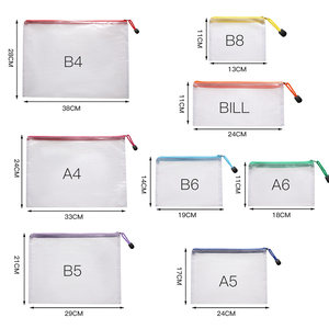 Pochette en maille PVC transparente avec fermeture éclair, personnalisable avec logo, pour voyage et articles de toilette, vente en gros usine - Product Image 2