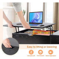 Table basse élégante et légère, rectangulaire, pour la maison, le bureau ou les petits appartements