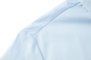 OEM/ODM 여성 비즈니스 블라우스 반팔 턴다운 칼라 솔리드 패턴 포멀 탑 캐주얼 셔츠 - Product Image 4