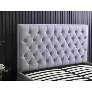 Sang Trọng Hiện Đại Nhung Bọc Giường Bọc Đôi Đầy Đủ Đôi California Siêu Vua Nữ Hoàng Kích Thước Giường Khung Với Lưu Trữ - Product Image 2