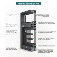 Ventanas Abatibles de Alta Gama con Diseño Minimalista y Aislamiento Térmico para Ventanas en Ángulo; Aluminio con Rotura de Puente Térmico Hecho a Medida