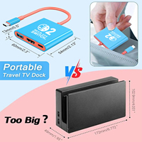 Hub USB 3 en 1 OEM, USB3.0, PD 100w, charge, mise en miroir de l'écran de la console de jeu, HDTV 4k60hz, station d'accueil Type C pour NS Switch 1/2