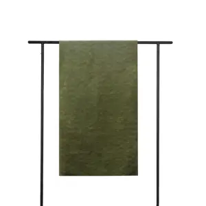 Tiff Home gros personnalisation 240*70cm écologique velours vert motif en relief pondéré jeter couverture