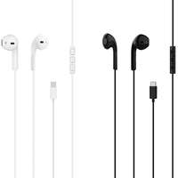 Prix usine puce numérique Type C USB C dans l'oreille casque filaire écouteur avec Microphone pour Sport oreille confort écouteur