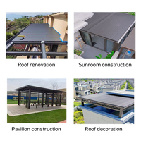 Profils en aluminium enduits de polyuréthane de tuile de toit d'isolation de plat en aluminium de grande double isolation