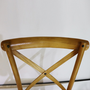wholesale stackable modern design outdoor event <span class=keywords><strong>tiffany</strong></span> chiavari wood wedding cross back chair with cushion - Product Image 4