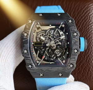 Reloj mecánico Tourbillon clásico para hombre 2025, material de fibra de carbono, Correa hueca colorida, reloj moderno y genial - Product Image 1