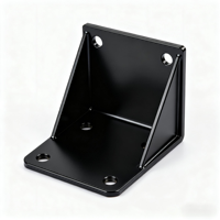 Support de montage en tôle d'aluminium anodisé sur mesure, pliage CNC, estampage, revêtement en poudre, matériel pour équipement énergétique nouvelle génération