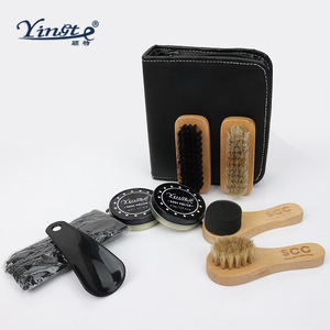 ชุดอุปกรณ์ดูแลรองเท้า Yinste 6 ชิ้น ชุดแปรงขัดหนังสำหรับผู้ชายและผู้หญิง - Product Image 1