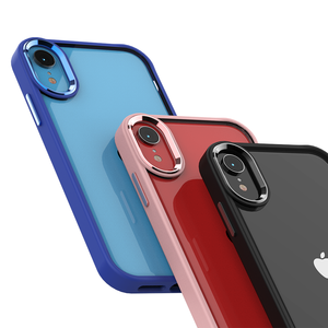 <span class=keywords><strong>Cover</strong></span> posteriore trasparente in cristallo acrilico con cornice per fotocamera in metallo custodia per telefono con pulsante laterale in metallo per <span class=keywords><strong>iPhone</strong></span> <span class=keywords><strong>XR</strong></span> - Product Image 3