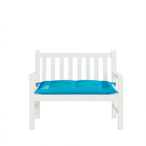 Cojín para Banco de Exterior de Tela Oxford Azul Claro, 100% Poliéster, Resistente al Agua, Extraíble, Lavable, para Uso en Todas las Estaciones - Product Image 1