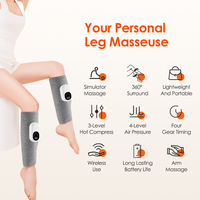 Masseur de mollet à compression chaude sans fil rechargeable par USB