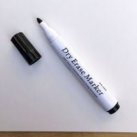 Marqueurs effaçables à sec classiques et durables Ensemble de marqueurs noirs personnalisés 4 couleurs Marqueur pour tableau blanc