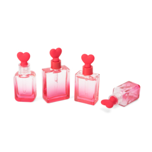 Best-selling Items 15ml30ml50ml Luxurious Cosmetic Glass Essence <strong>Bottle</strong> Transparent <strong>Bottle</strong> With <strong>Pink</strong> Heart Shaped Dropper Cap - Product Image 4