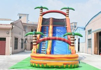 Toboggans gonflables tropicaux pour enfants et adultes avec toboggan gonflable commercial pour piscine à vendre