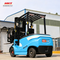 Forklift Listrik Energi Baru 2 Ton 3 Ton, Truk Pallet, Pengangkat Hidrolik, Pemuatan dan Pembongkaran Gudang, Dilengkapi Penuh, Bersertifikasi CE