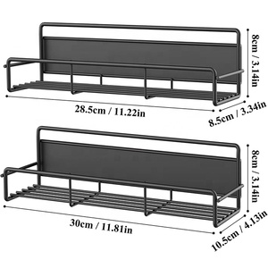 Porte-épices magnétique solide en acier au carbone OEM Organisateur pour réfrigérateur Étagère magnétique pour cuisine Organisateur magnétique pour réfrigérateur - Product Image 2