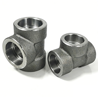 Raccord en T à souder sur embase en acier au carbone A105 ASME B16.11, haute pression 3000 lbs, surface lisse forgée, DN40 NPS 1-1/2"