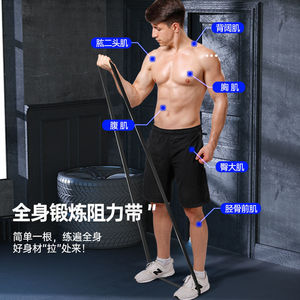 Bandas de resistencia marca Shrimp para hombres, para entrenamiento de fuerza, cuerda elástica de TPE, equipo de fitness para moldear el cuerpo - Product Image 1