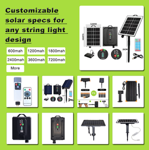 Navidad impermeable al aire libre Solar Powered 180/350 LED Star String Lights 8 modos remoto con clasificación IP65 para luces de árbol - Product Image 5