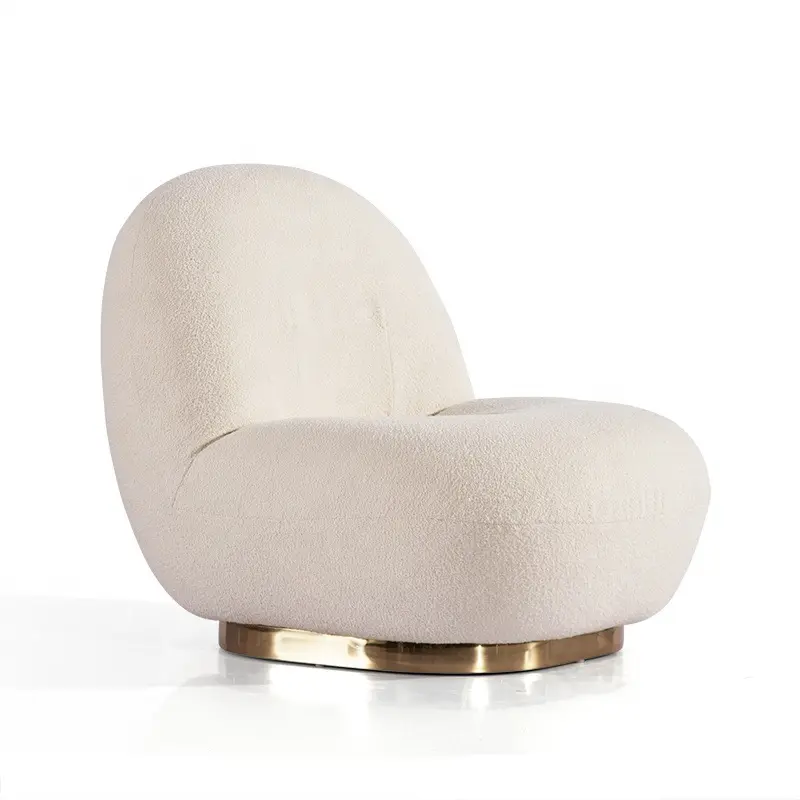 Mid Century Leisure Gepolsterte Single Gubi Pacha Sofa Sofas tühle Wohnzimmer Plüsch Lounge Chair Kleiner drehbarer Liegestuhl