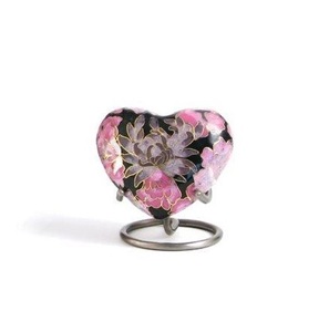 Best Selling High Quality Metallic Heart Shaped <b>Small</b> Keepsakes Cremation <b>Urns</b> <b>For</b> <b>Human</b> <b>Ashes</b>/Funeral Supplies - Product Image 1