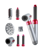 Ensemble de brosses à air chaud 7 en 1, styler multifonctionnel pour cheveux, sèche-cheveux à haute vitesse, brosse lissante, boucleur, volumateur, outils pour cheveux