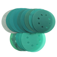 Disque de ponçage PMS 125 mm 7 trous, film vert, pour ponçage humide et sec, tampon de ponçage orbital, disques de ponçage ronds pour l'automobile