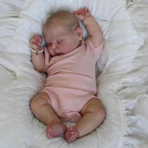 Muñeca <span class=keywords><strong>Reborn</strong></span> de Silicona Yeezwood de 19 Pulgadas, Muñeca para Bebé que Duerme <span class=keywords><strong>con</strong></span> <span class=keywords><strong>Ojos</strong></span> <span class=keywords><strong>Cerrados</strong></span>, Regalo para Niñas - Product Image 1