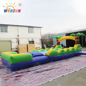 WINSUN 2024 Popular Tropical PVC Inflatable N Slide Commercial Grade Inflatable Slide Tunnel For Summer Carnival