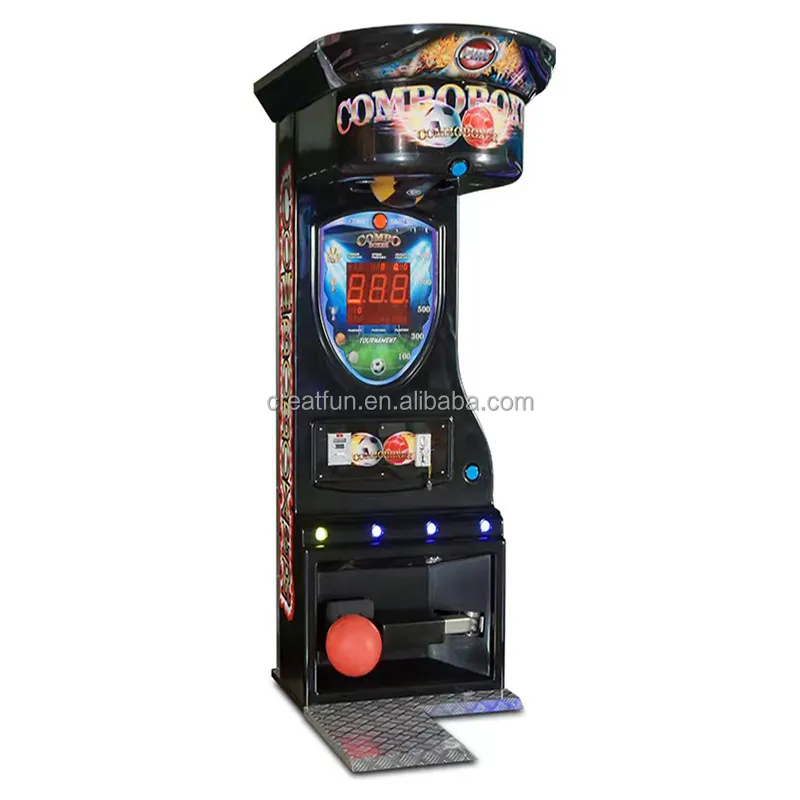 Nieuwe Boxing Punch Machine Box Entertainment Arcade Game Apparatuur Ponsen Loterij Speelautomaten