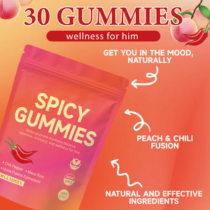 Gomitas Picantes al por Mayor con Raíz de Maca y Muira Puama para Energía, Estado de Ánimo y Vitalidad, Delicias Divertidas para Parejas y Momentos Sociales - Product Image 4