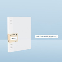 Bloc-notes minimaliste magnétique style Instagram, format B5, reliure cousue, mécanisme coulissant fluide, couverture PP détachable format A5, impression UV